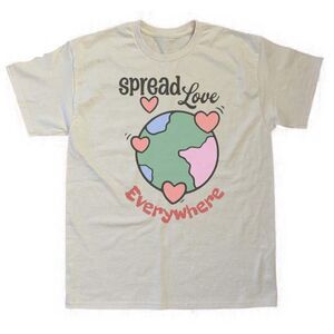 Spread Love Everywhere Women's Cream Shirt